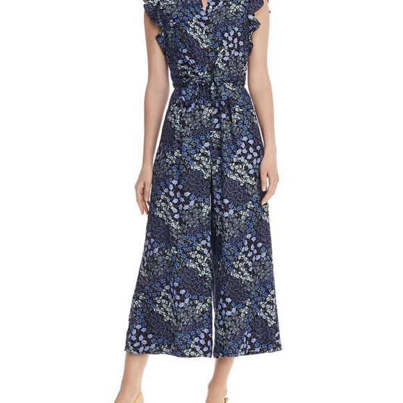 Rebecca Taylor Pants - Rebecca Taylor Ava Floral-Printed Silk Jumpsuit